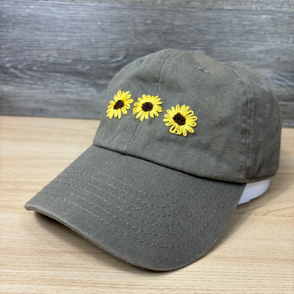 Hat Depot Accessories - Sunflower Hat Cap Strap Back Womens Brown Olive‎ Green Outdoors Adjustable